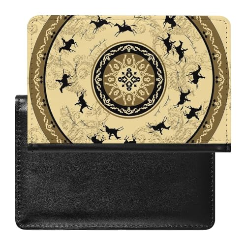 FENAC Reisepasshülle Runder Kompass Reisepass Tasche Reise Gadget Impfpass Hülle Für Damen Herren von FENAC