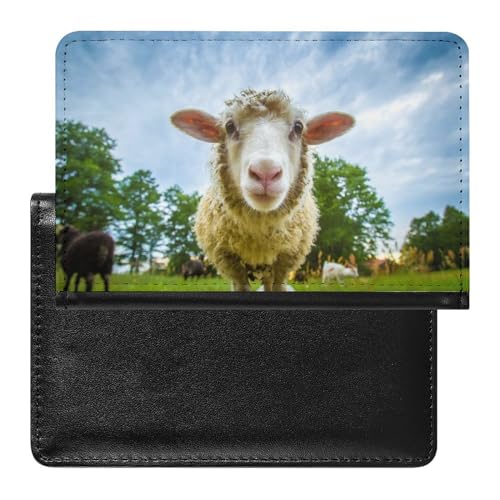FENAC Reisepasshülle Schaf Reisepass Schutzhülle Geldbörsen Für Kreditkarten Ausweis Reisedokumente von FENAC