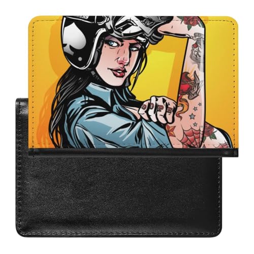 FENAC Reisepasshülle Stärkere Frau Reisepass Schutzhülle Geldbörsen Für Kreditkarten Ausweis Reisedokumente von FENAC