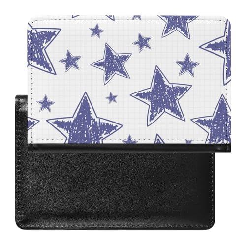 FENAC Reisepasshülle Stern Lila Reisepass Schutzhülle Geldbörsen Für Kreditkarten Ausweis Reisedokumente von FENAC