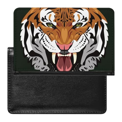 FENAC Reisepasshülle Tiger Reisepass Schutzhülle Geldbörsen Für Kreditkarten Ausweis Reisedokumente von FENAC