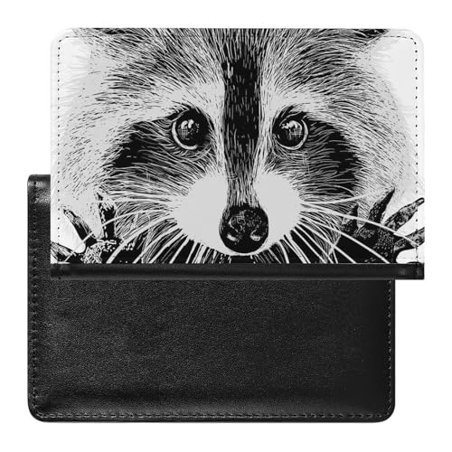 FENAC Reisepasshülle Waschbär Reisepass Schutzhülle Geldbörsen Für Kreditkarten Ausweis Reisedokumente von FENAC