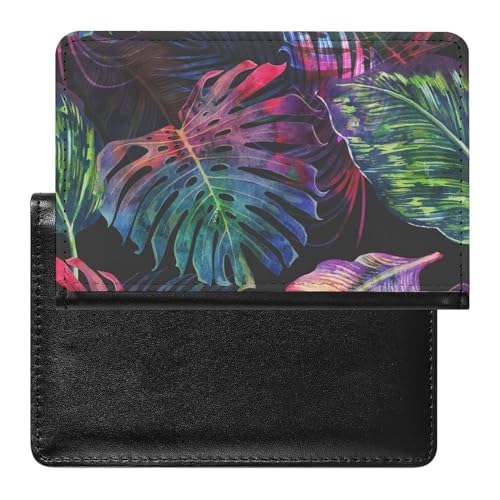 Reisepass Hülle Farbe Blätter Passhülle Reisepassetui Reisezubehör Passport Holder Für Damen Herren von FENAC