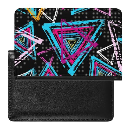 Reisepass Hülle Farbe Dreieck Passhülle Reisepassetui Reisezubehör Passport Holder Für Damen Herren von FENAC