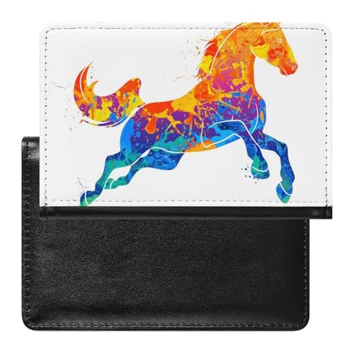 Reisepass Hülle Farbe Pferd Passhülle Reisepassetui Reisezubehör Passport Holder Für Damen Herren von FENAC