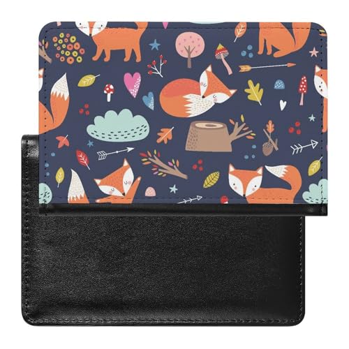 Reisepasshülle Cartoon Fuchs Reisepass Schutzhülle Geldbörsen Für Kreditkarten Ausweis Reisedokumente von FENAC