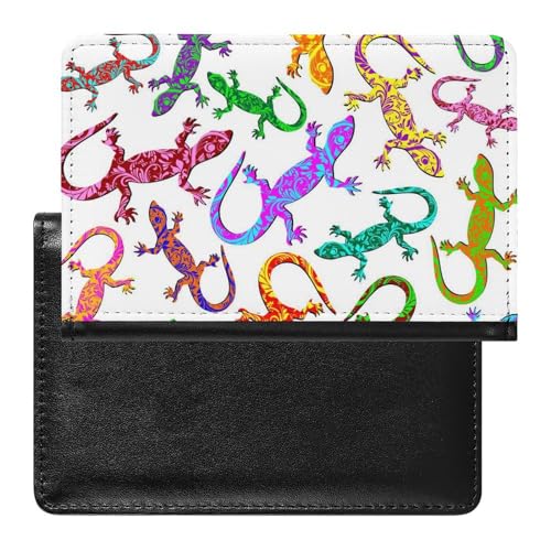 Reisepasshülle Farbe Eidechse Reisepass Tasche Reise Gadget Impfpass Hülle Für Damen Herren von FENAC