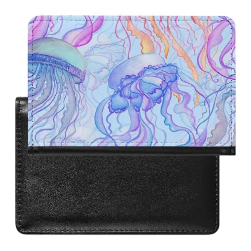 Reisepasshülle Farbe Qualle Reisepass Schutzhülle Geldbörsen Für Kreditkarten Ausweis Reisedokumente von FENAC