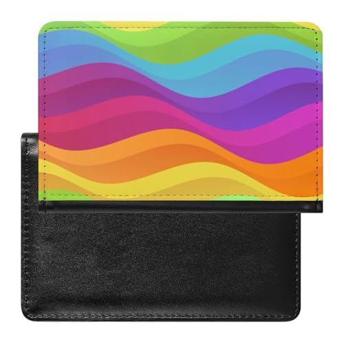 Reisepasshülle Regenbogen Farbe Reisepass Schutzhülle Geldbörsen Für Kreditkarten Ausweis Reisedokumente von FENAC
