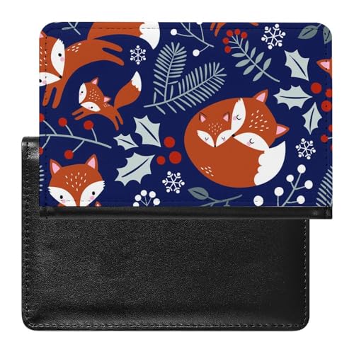 Reisepasshülle Roter Fuchs Reisepass Schutzhülle Geldbörsen Für Kreditkarten Ausweis Reisedokumente von FENAC
