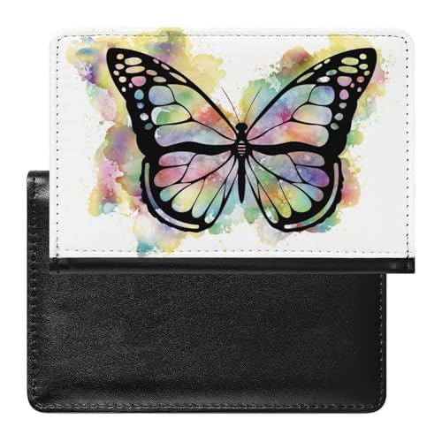 Reisepasshülle Schmetterling Farbe Reisepass Schutzhülle Geldbörsen Für Kreditkarten Ausweis Reisedokumente von FENAC