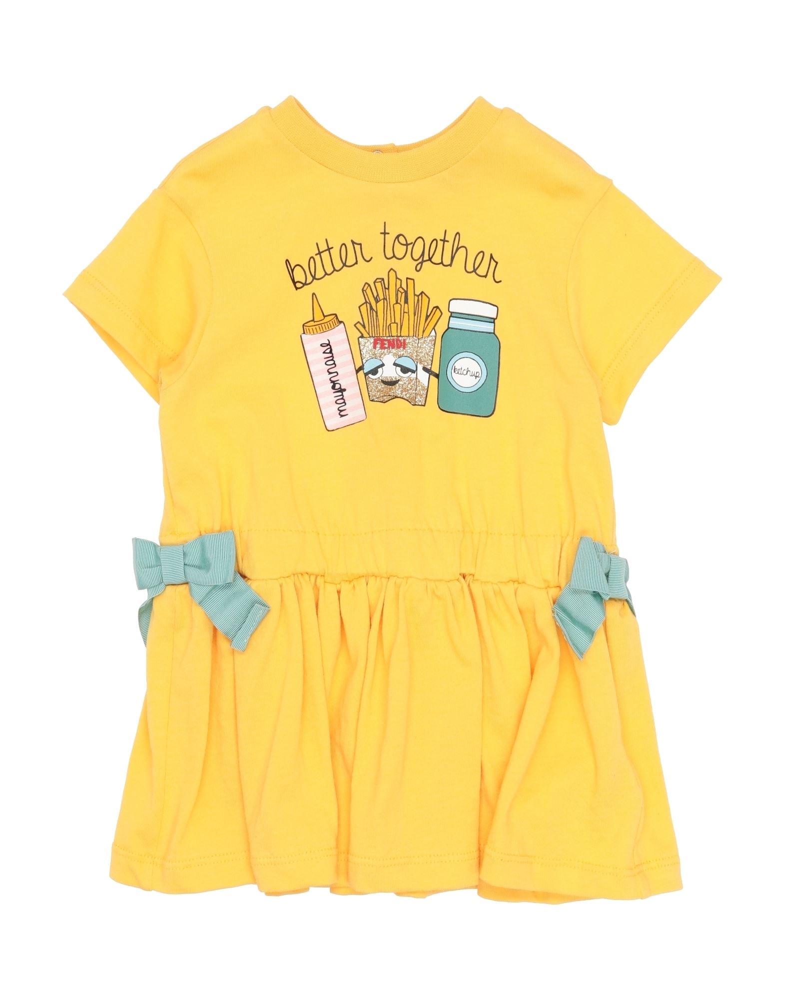 FENDI Babykleid Kinder Gelb FENDI Babykleid Kinder Gelb von FENDI