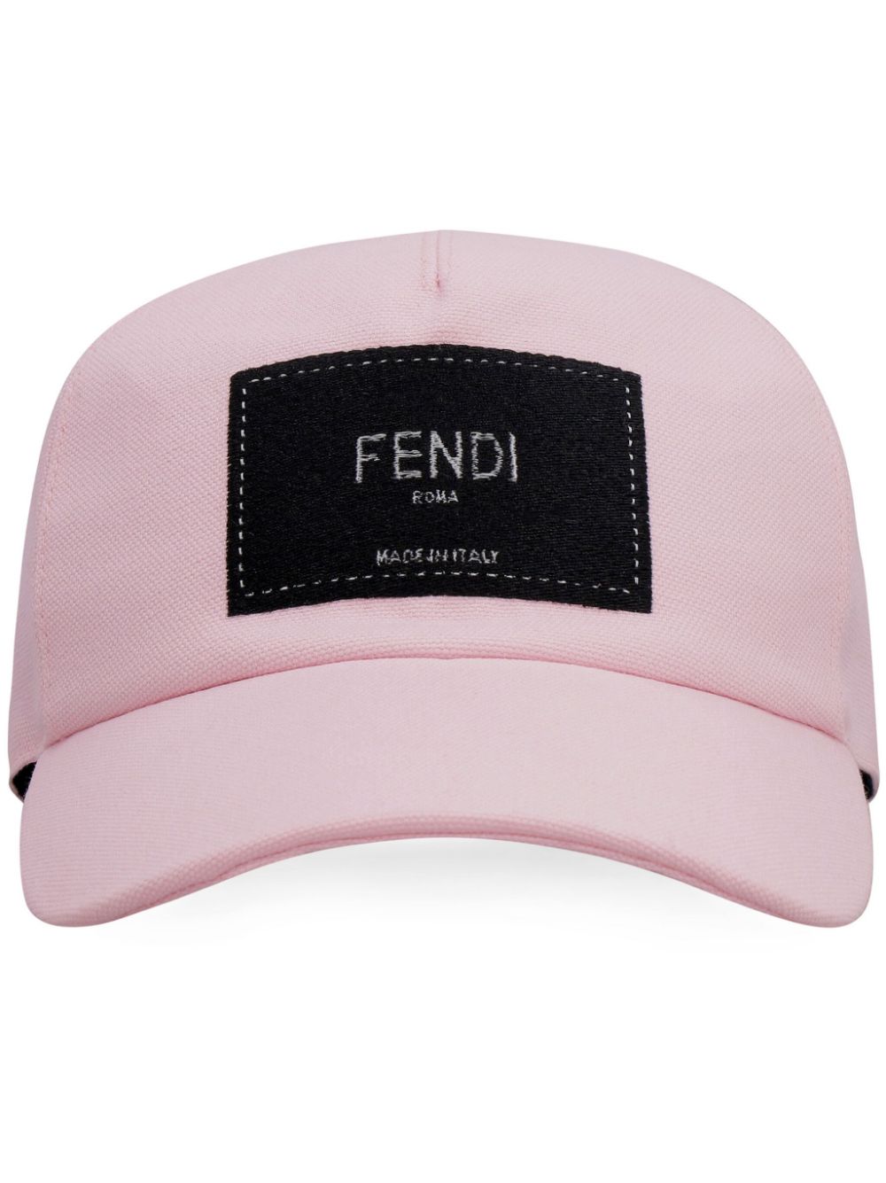 FENDI Baseballkappe mit Logo-Patch - Rosa von FENDI