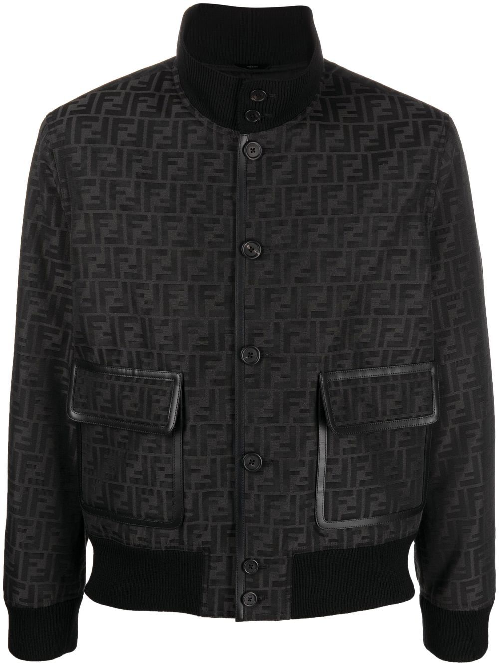 FENDI Bomberjacke mit Jacquardmuster - Schwarz von FENDI