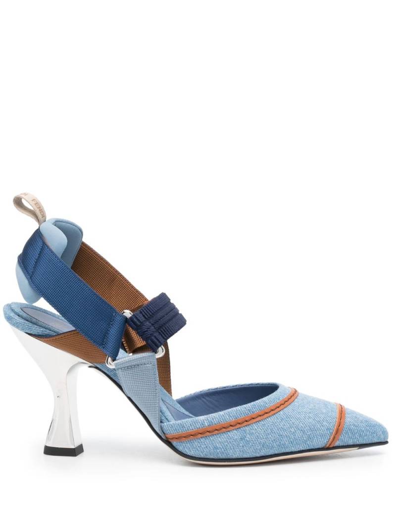 FENDI Colibrì Pumps 90mm - Blau von FENDI