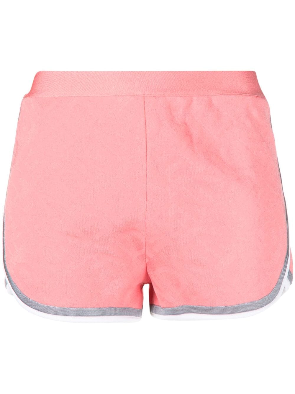 FENDI Gestrickte Shorts mit Logo-Print - Rosa von FENDI