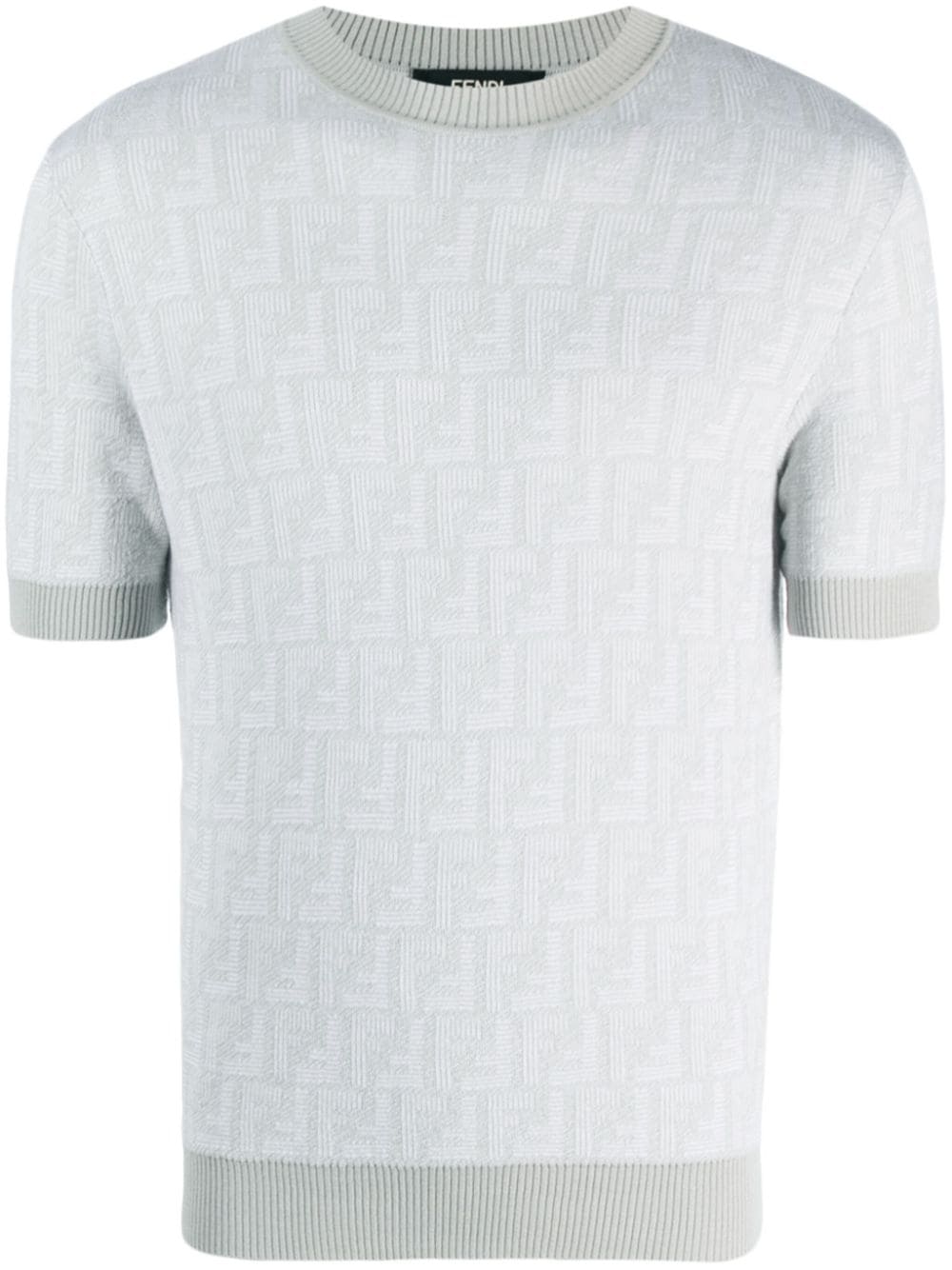 FENDI Gestricktes T-Shirt - Nude von FENDI