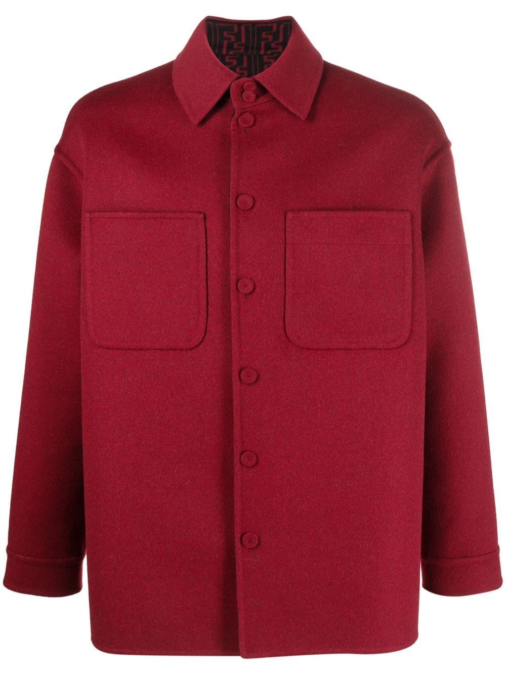 FENDI Hemdjacke mit Knopfleiste - Rot von FENDI