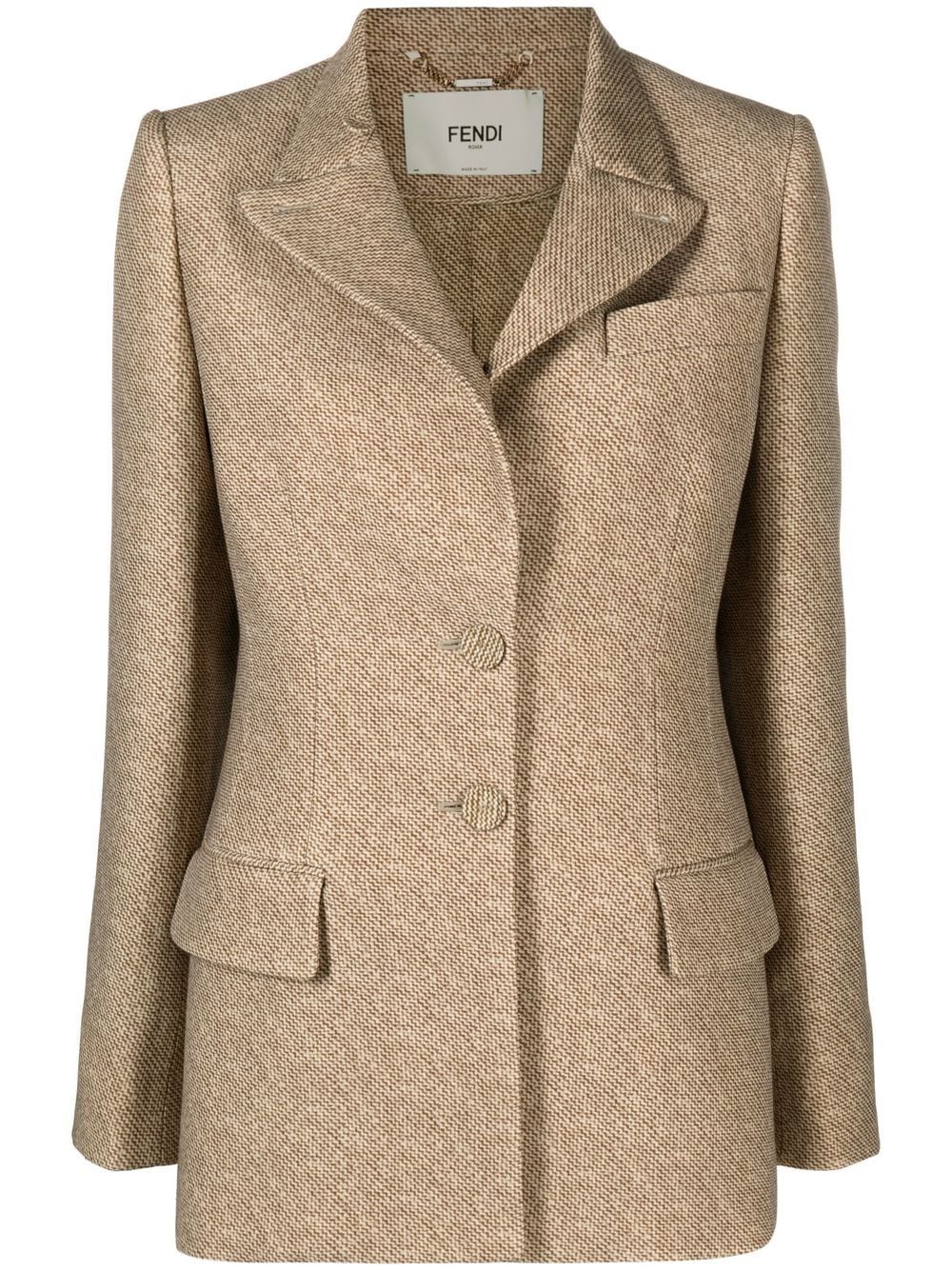 FENDI Jacke mit Knopfverschluss - Braun von FENDI