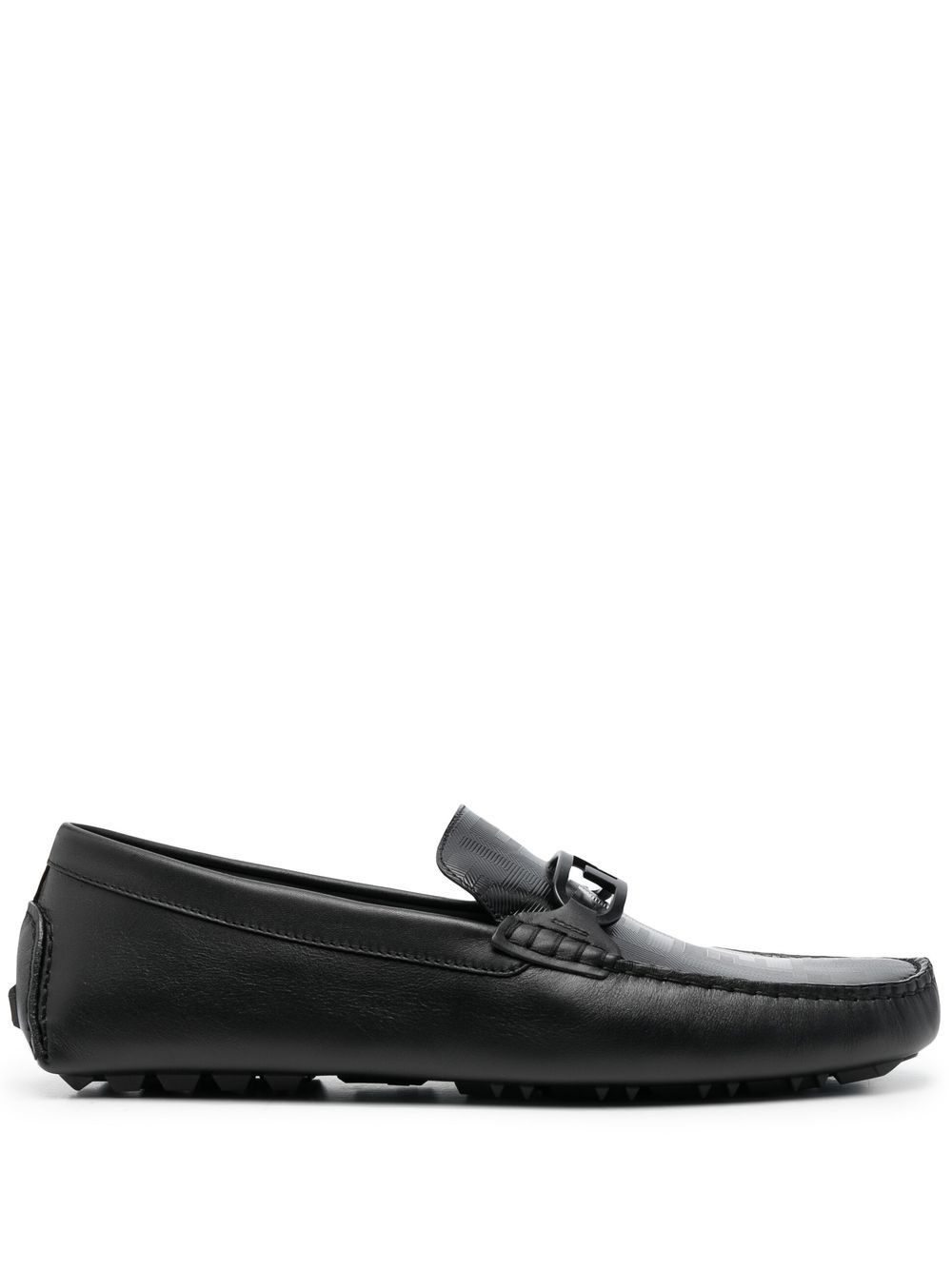 FENDI Loafer mit Logo-Print - Schwarz von FENDI