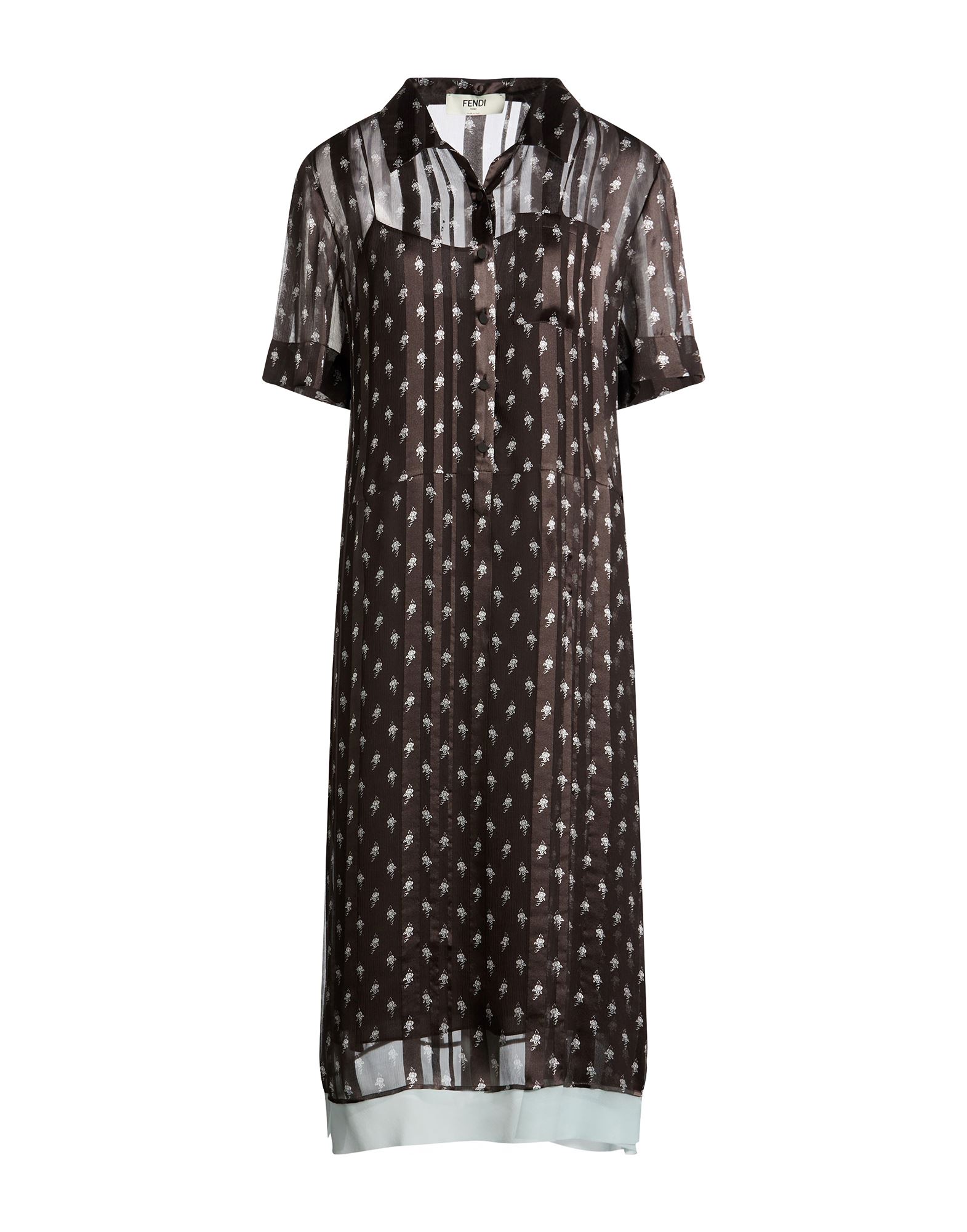 FENDI Midi-kleid Damen Dunkelbraun von FENDI
