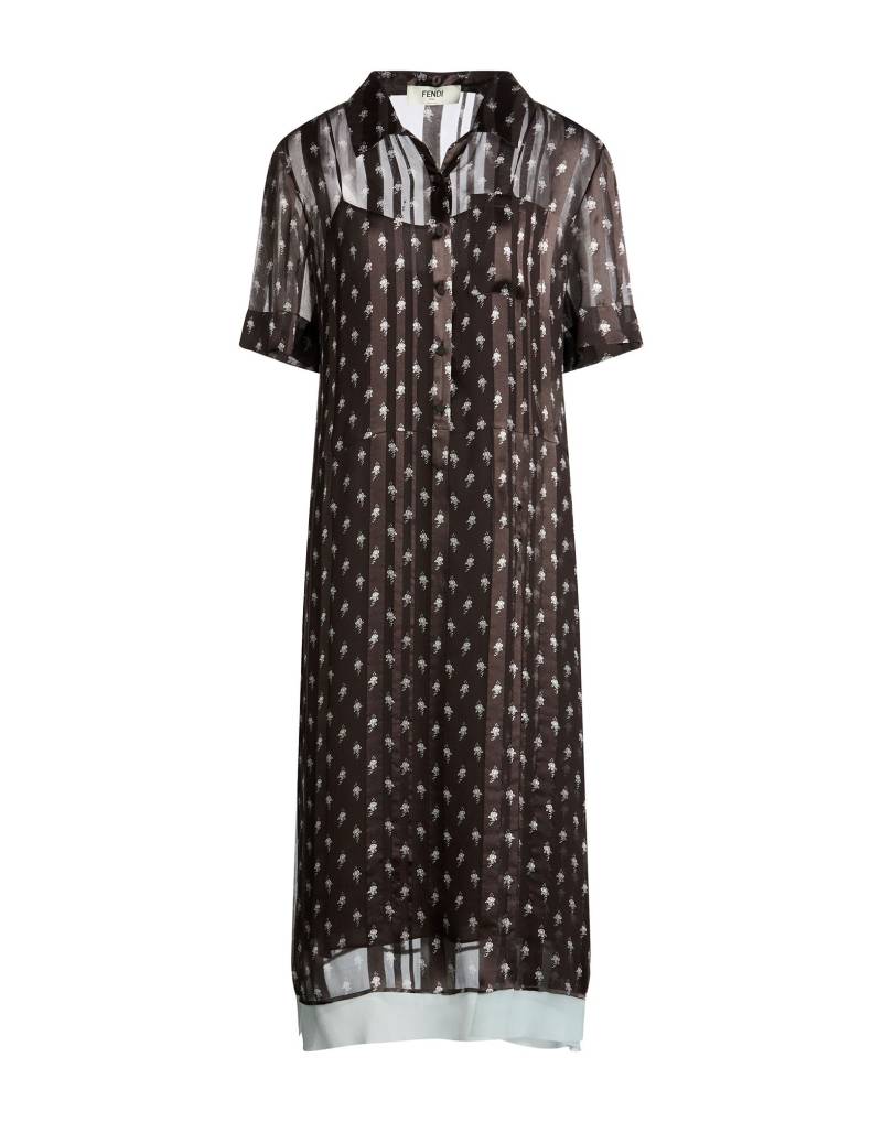 FENDI Midi-kleid Damen Dunkelbraun von FENDI