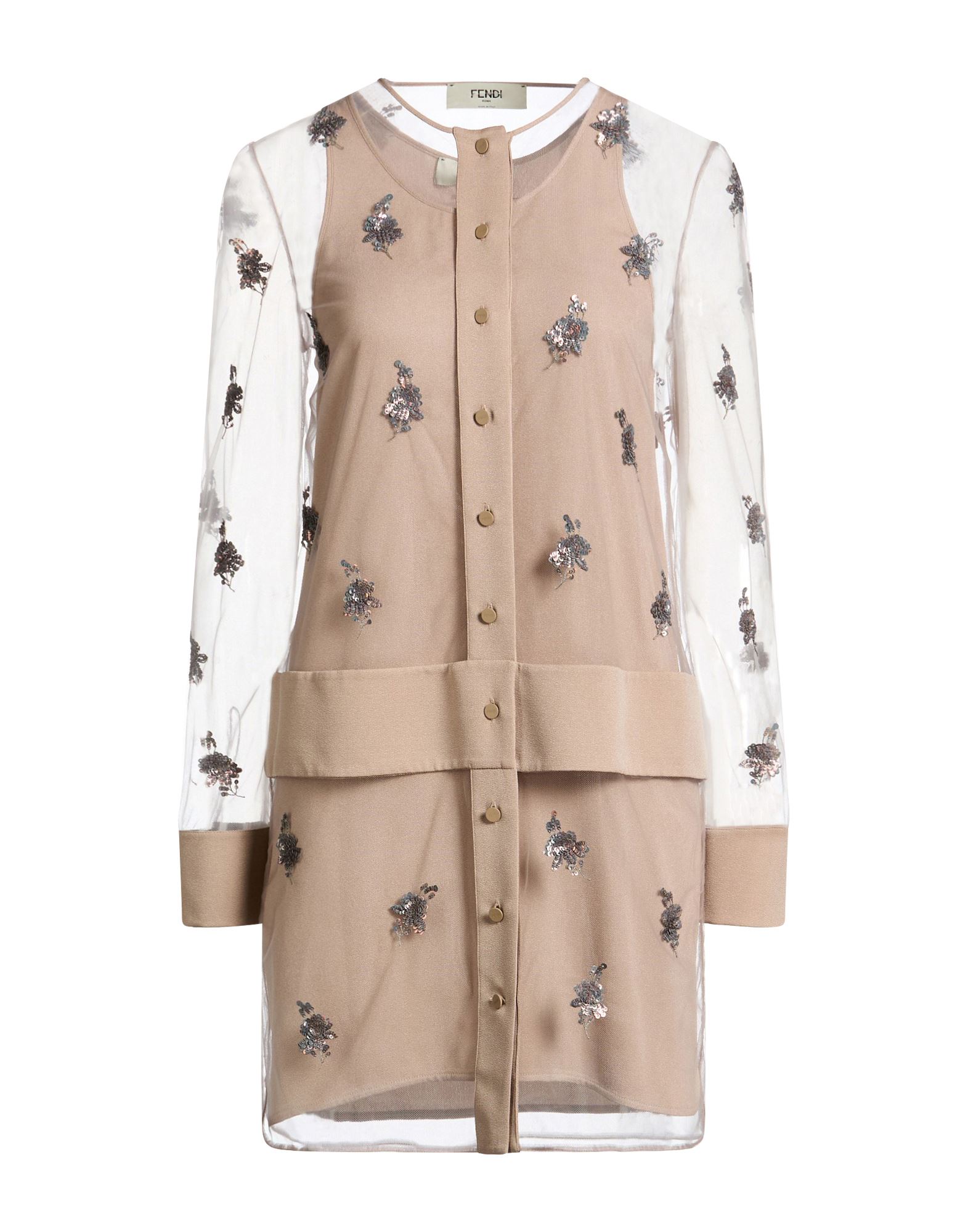 FENDI Mini-kleid Damen Maulwurfsgrau von FENDI