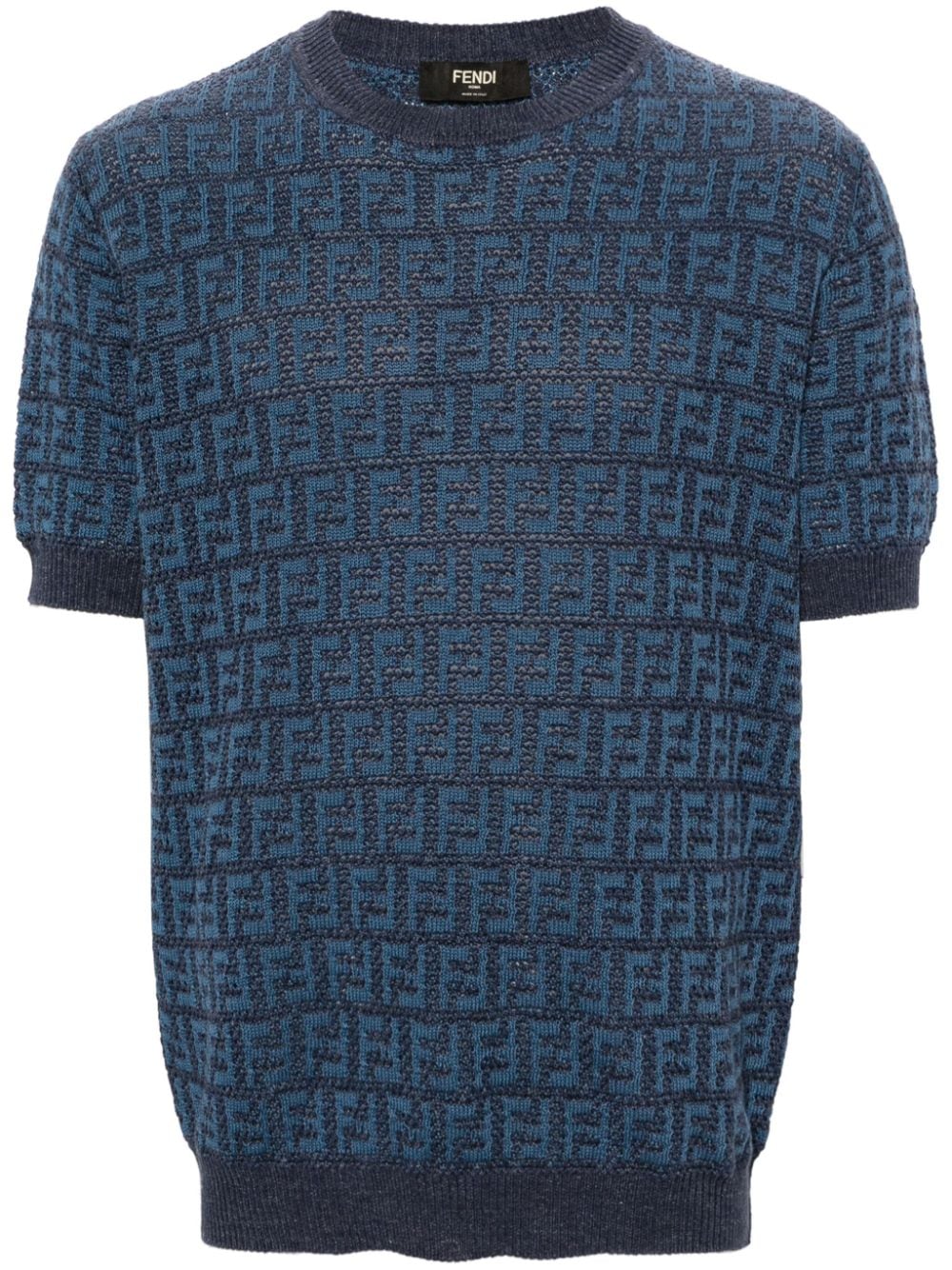 FENDI Pullover aus FF-Jacquard - Blau von FENDI