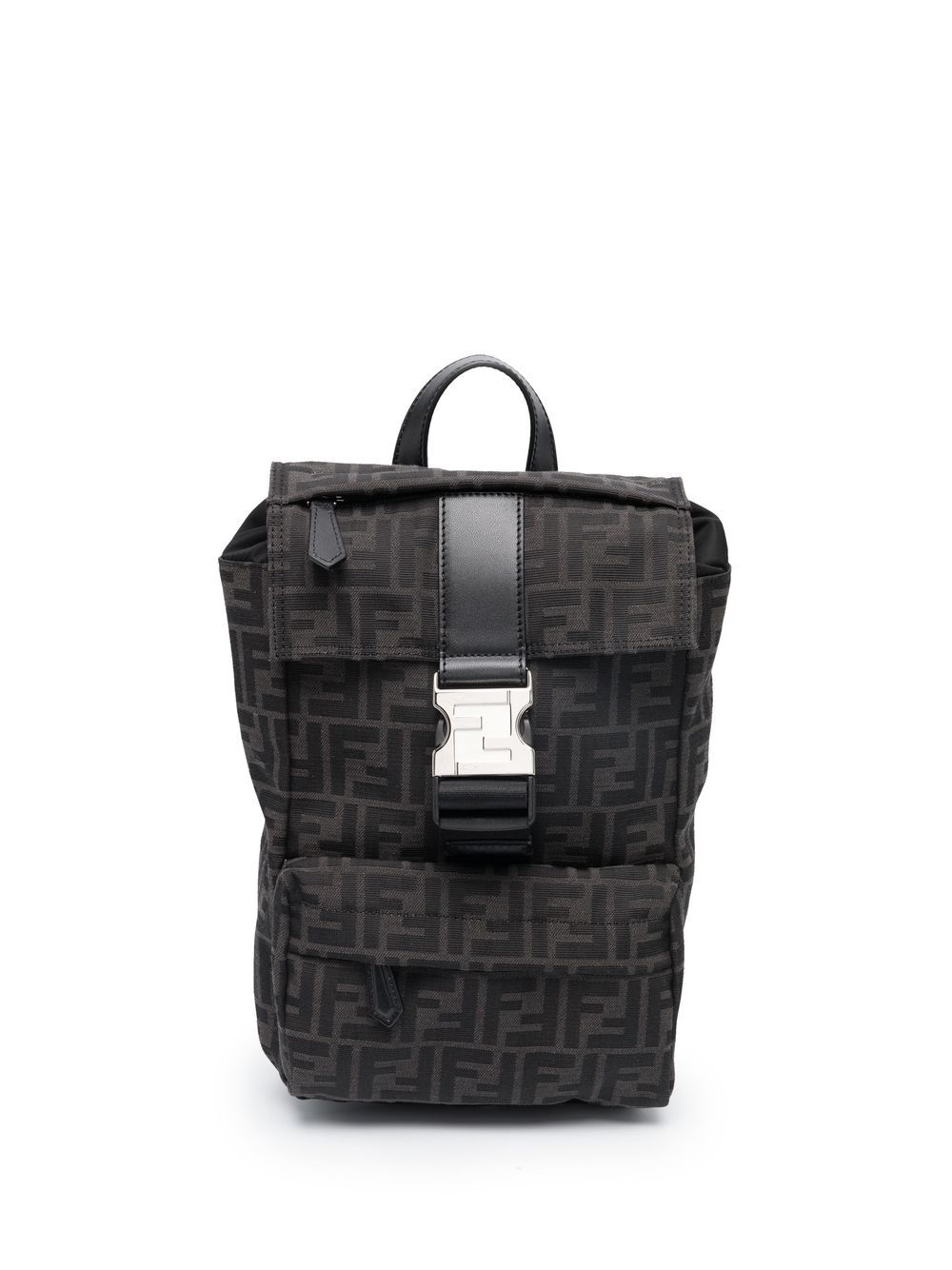 FENDI Rucksack mit Monogramm-Print - Schwarz von FENDI