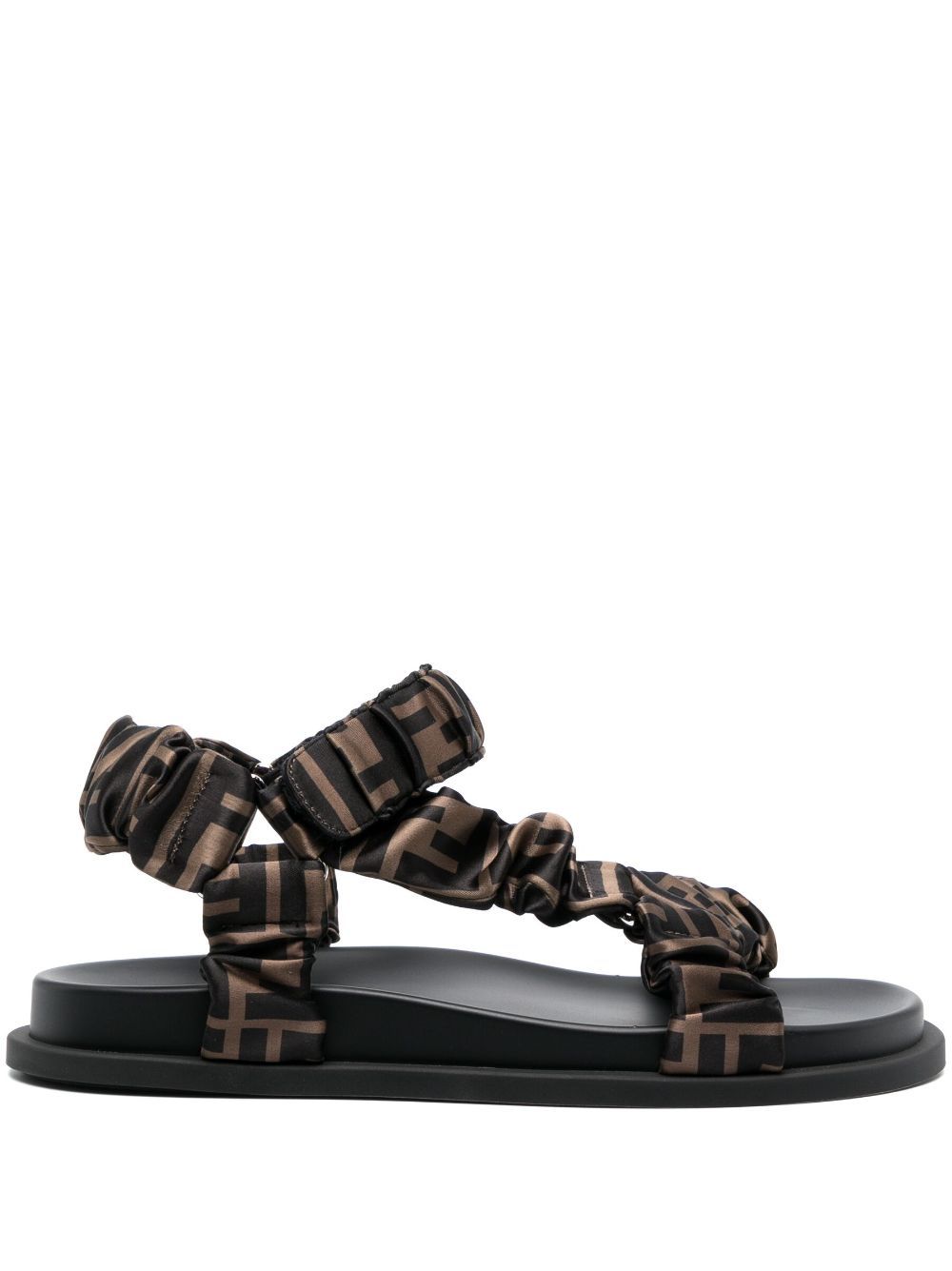 FENDI Sandalen mit FF-Print - Nude von FENDI