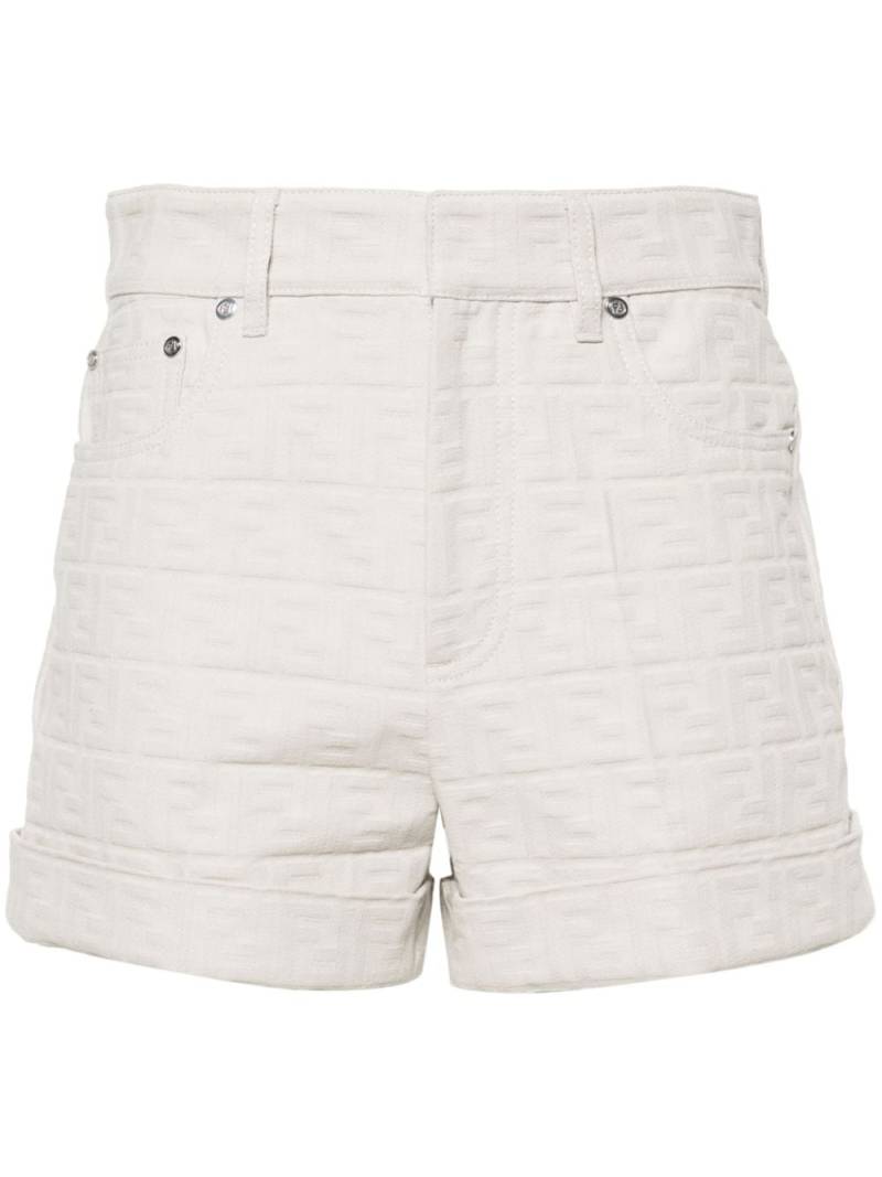 FENDI Shorts aus FF-Jacquard - Nude von FENDI