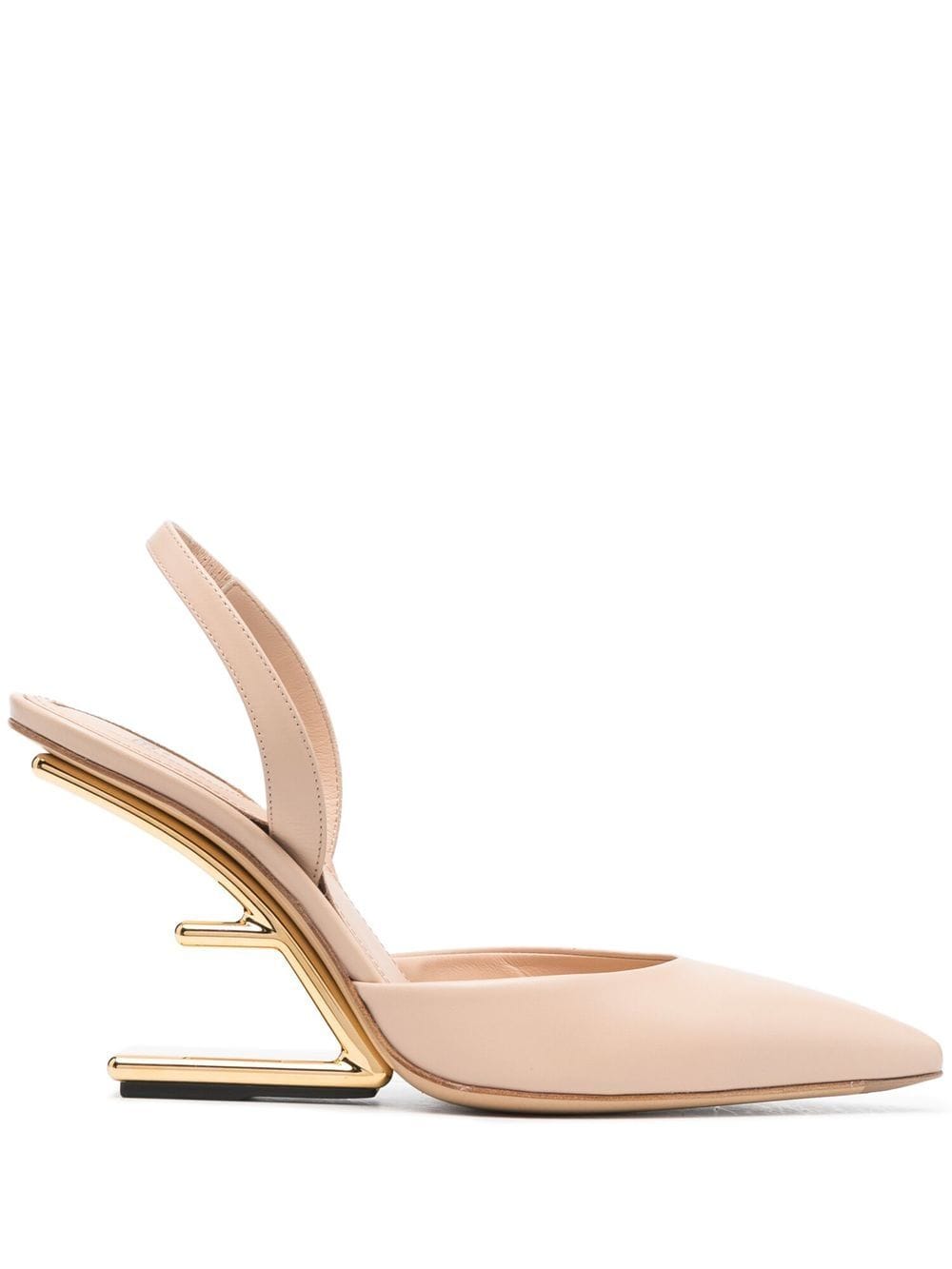 FENDI Slingback-Pumps 100mm - Rosa von FENDI