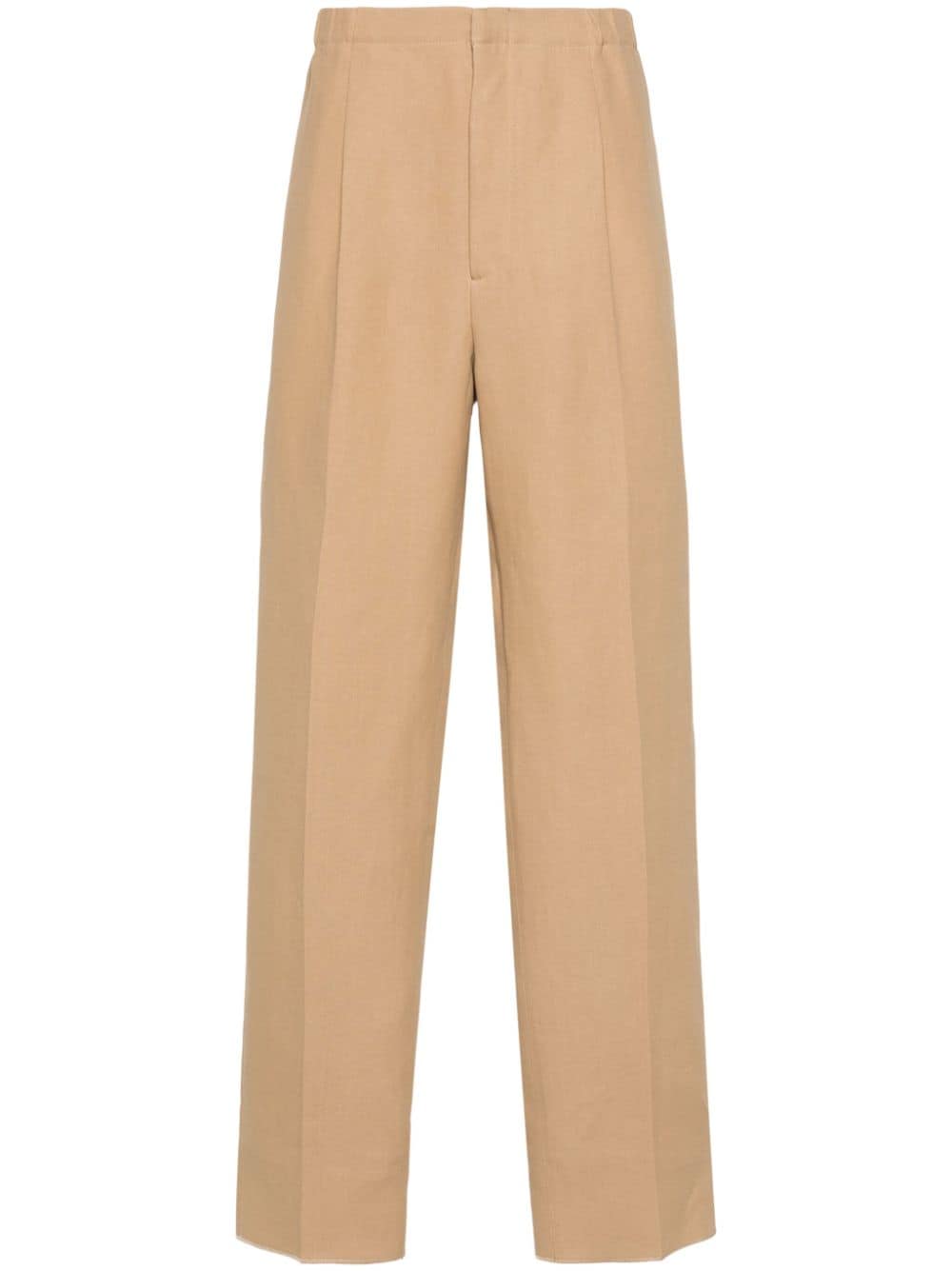 FENDI Straight-Leg-Hose aus Canvas - Nude von FENDI