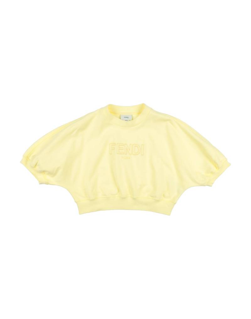 FENDI Sweatshirt Kinder Pastellgelb von FENDI