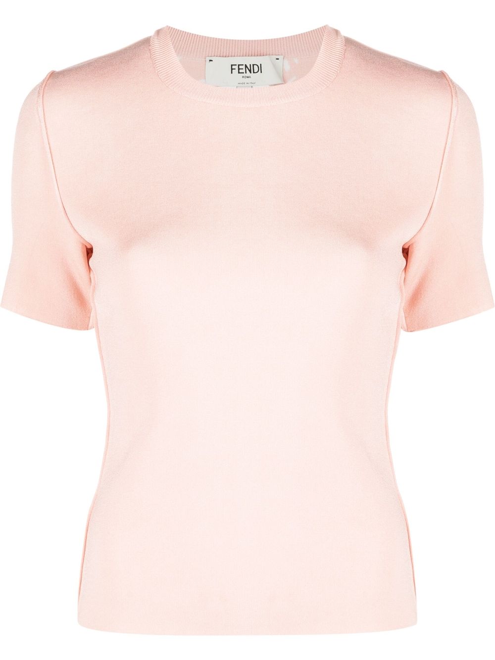 FENDI T-Shirt mit rundem Ausschnitt - Rosa von FENDI