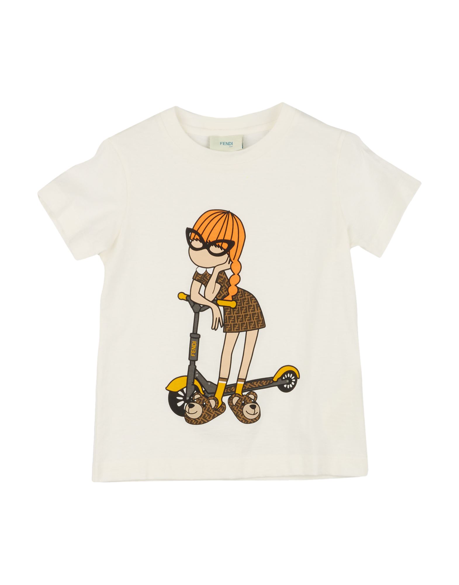 FENDI T-shirts Kinder Elfenbein von FENDI