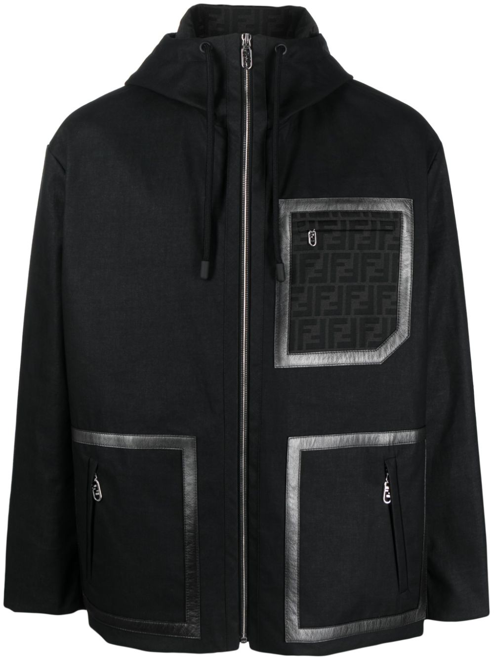 FENDI Wendbarer Parka mit FF - Schwarz von FENDI