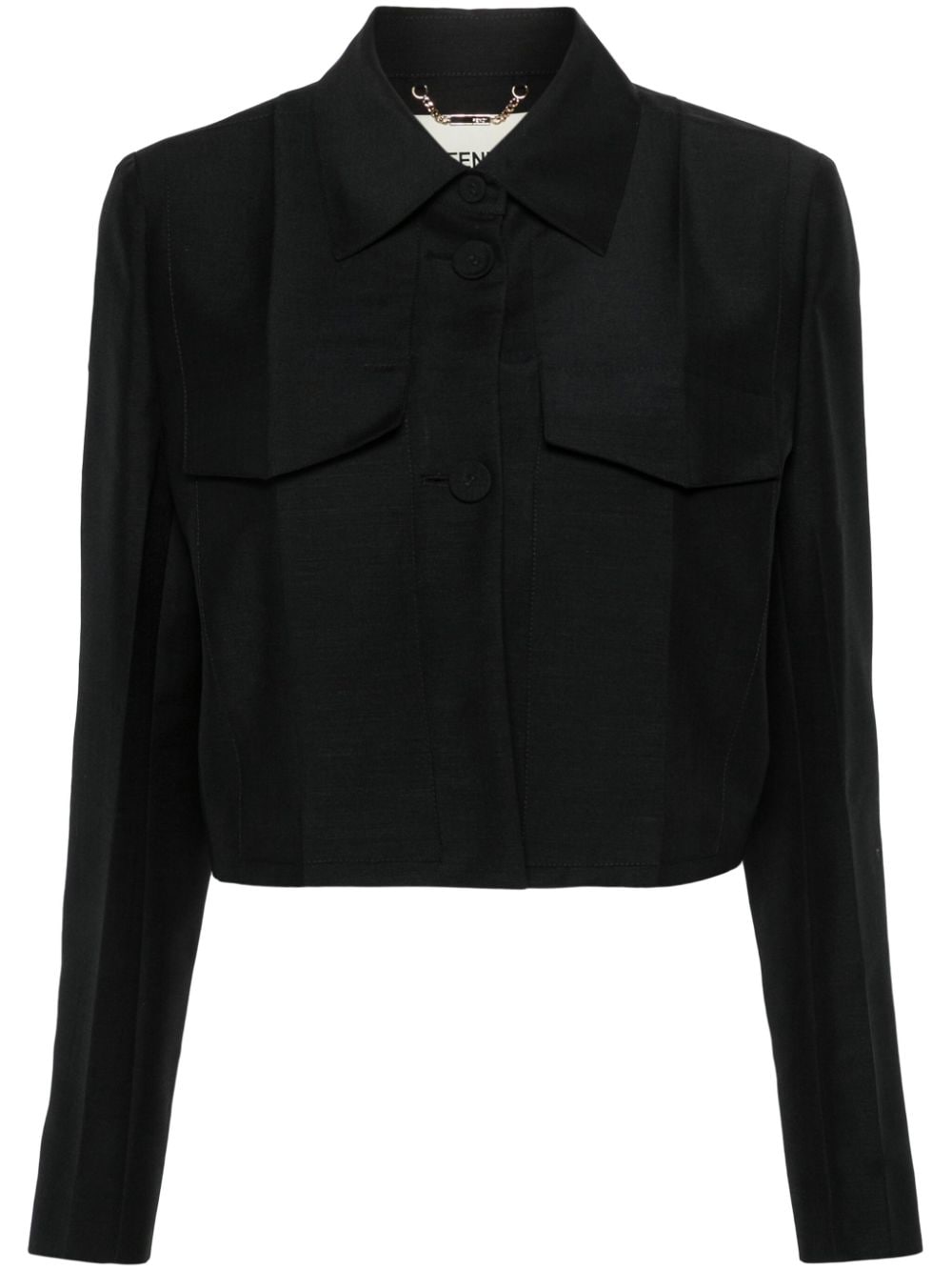 FENDI tailored cropped blazer - Schwarz von FENDI