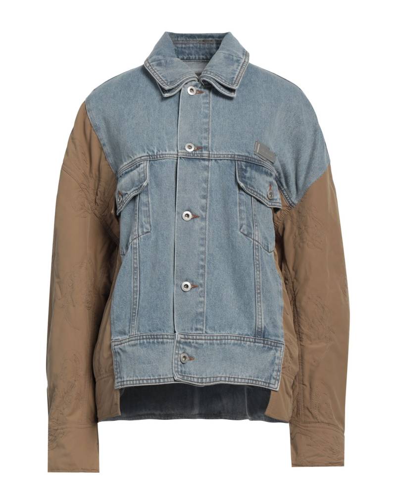 FENG CHEN WANG Jeansjacke/-mantel Damen Blau von FENG CHEN WANG