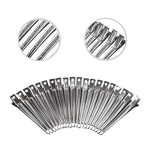 FENGHUTING 31 Stück 8,9 cm silberfarbene Metall-Haarspangen mit Entenschnabel für Frauen, Styling-Abteilung, Entenschnabel-Haarspangen, lange Haarklammern für Haare, Krokodil-Clips mit Etui FENGHUTING 31 Stück 8,9 cm silberfarbene Metall-Haarspangen mit Entenschnabel für Frauen, Styling-Abteilung, Entenschnabel-Haarspangen, lange Haarklammern für Haare, Krokodil-Clips mit Etui von FENGHUTING