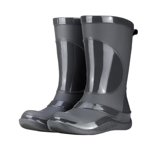 FENGJISUN Regenschuhe Außenbereich Bequeme, Wasserdichte Und Rutschfeste Regenstiefel, Passend Zu Wasserschuhen Und Arbeitsgummischuhen Gartenschuhe Regenstiefel(G,39) von FENGJISUN