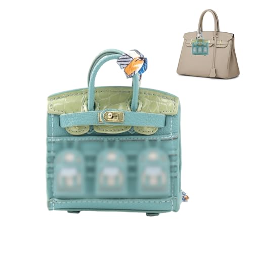 Mini Taschenanhänger Hausform Süßer Leder Schlüsselanhänger Handtaschen Charm Damen Dekoration Women Leather Bag Purse Preppy Keychains Backpack Ornaments Mädchen Aufbewahrung Kleiner Gegenstände von FENGQQKJ