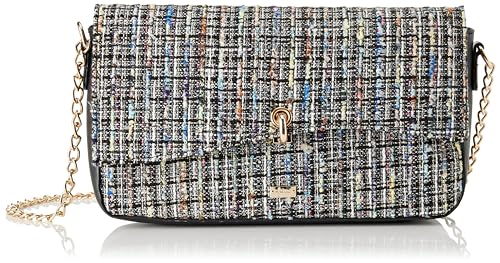 FENIA Women's Abendtasche Damen Clutch, SCHWARZ Mehrfarbig von FENIA