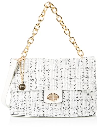 FENIA Women's Handtasche Damen Shopper, Weiss Mehrfarbig von FENIA