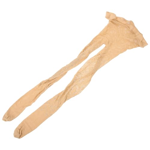 Fenical Strumpfhosen Netzstrumpfhose Strassstrümpfe für Damen Damen (Hautfarbe durchschnittliche Größe) von Fenical
