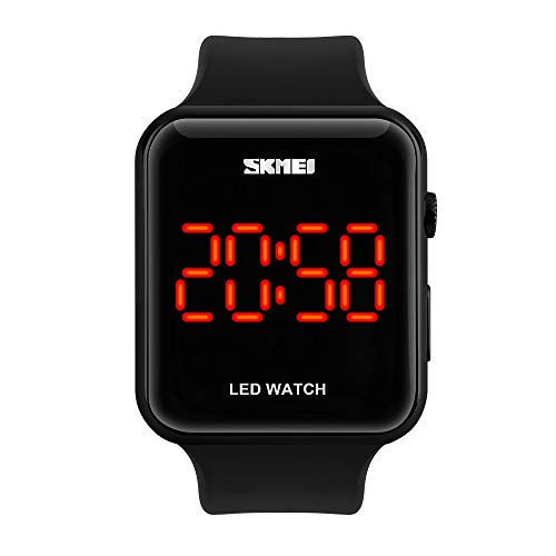 FENKOO Damen LED Digital Silikon Band Armbanduhr von FENKOO