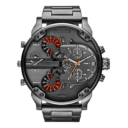 FENKOO Männer Uhrquarz wasserdichte Sport-Uhr-Kalender echtem Edelstahl Armbanduhr montre reloj relogio von FENKOO