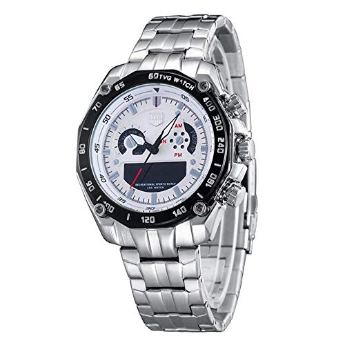 FENKOO TVG Armbanduhren TVG elektronische Uhr leuchtende wasserdichte Sport Herrenuhr (Color : 1) von FENKOO