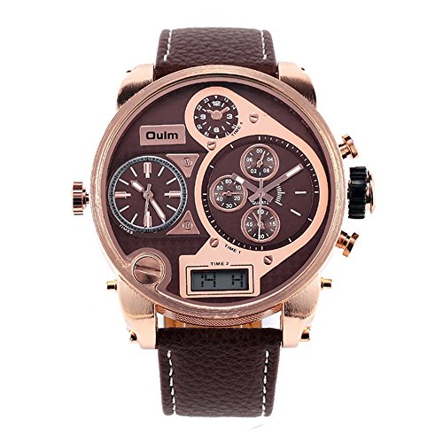 FENKOO beiläufige Uhr Dial Herrenuhr Gürtel importiert Quarzuhr Herrenuhr Marke Sportuhr Militäruhr (Color : 2) von FENKOO