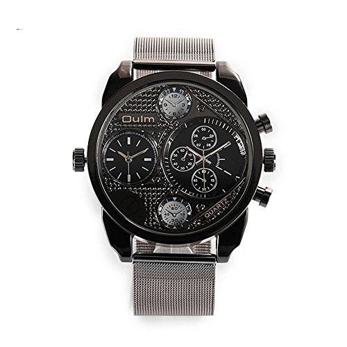 FENKOO beiläufige Uhr Einfuhren aus Nicht rostendem Stahl Quarzuhr Männer Uhr Alloy Gürtel Uhren (Color : 1) von FENKOO